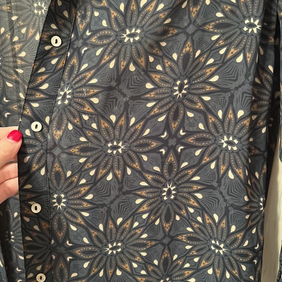 Blue Pattern Duster - Picture 2 of 2